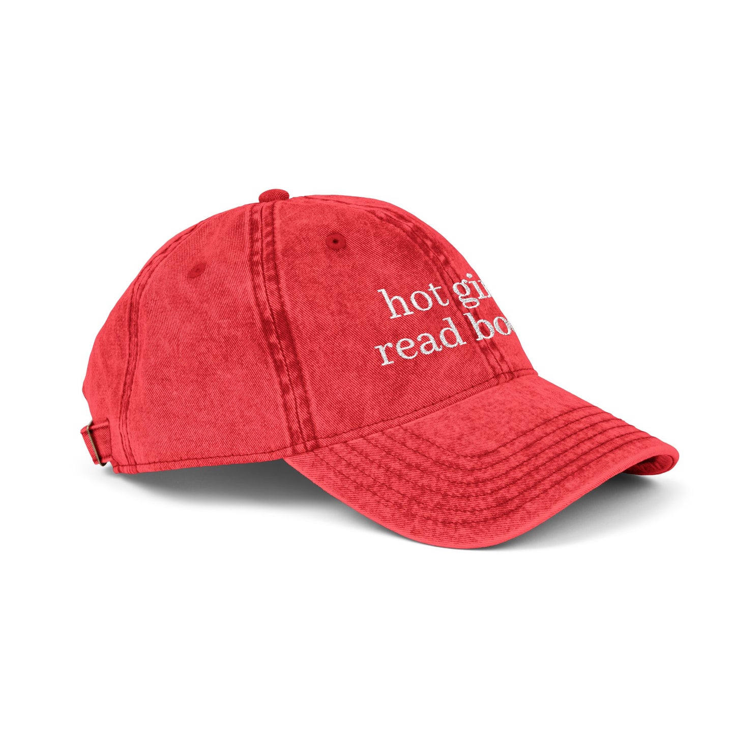 Vintage Embroidered Cap - Hot Girls Read Books