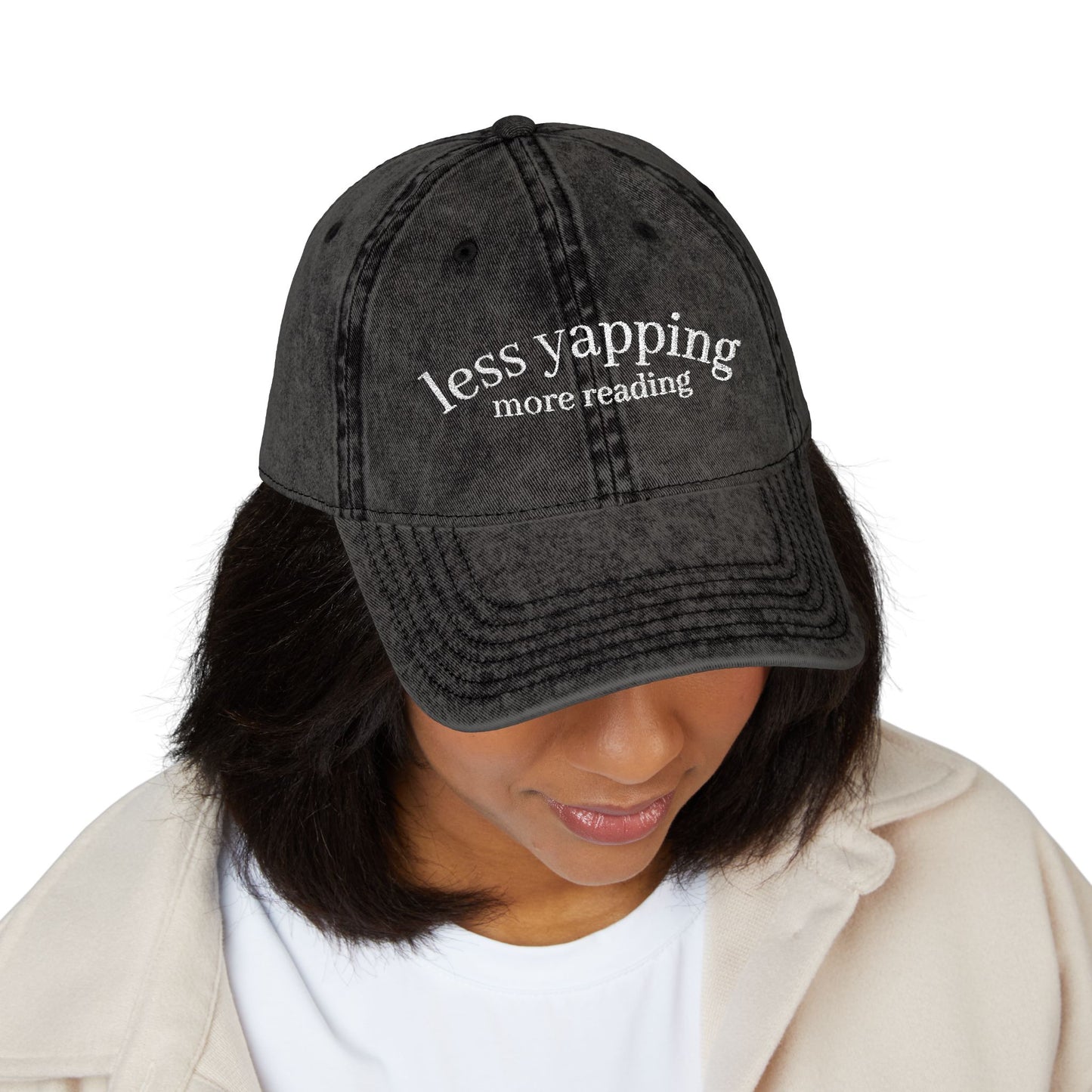 Less Yapping, More Reading - Vintage Cap
