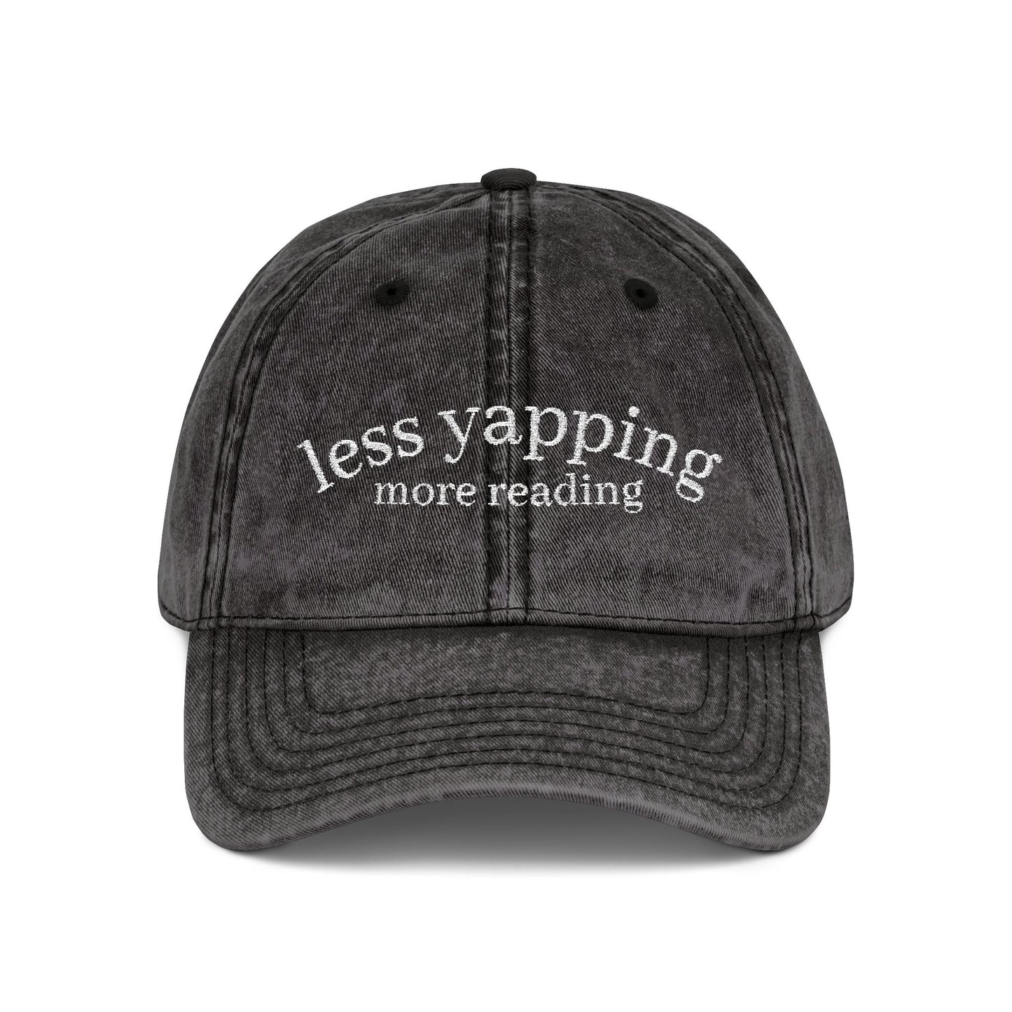 Less Yapping, More Reading - Vintage Cap