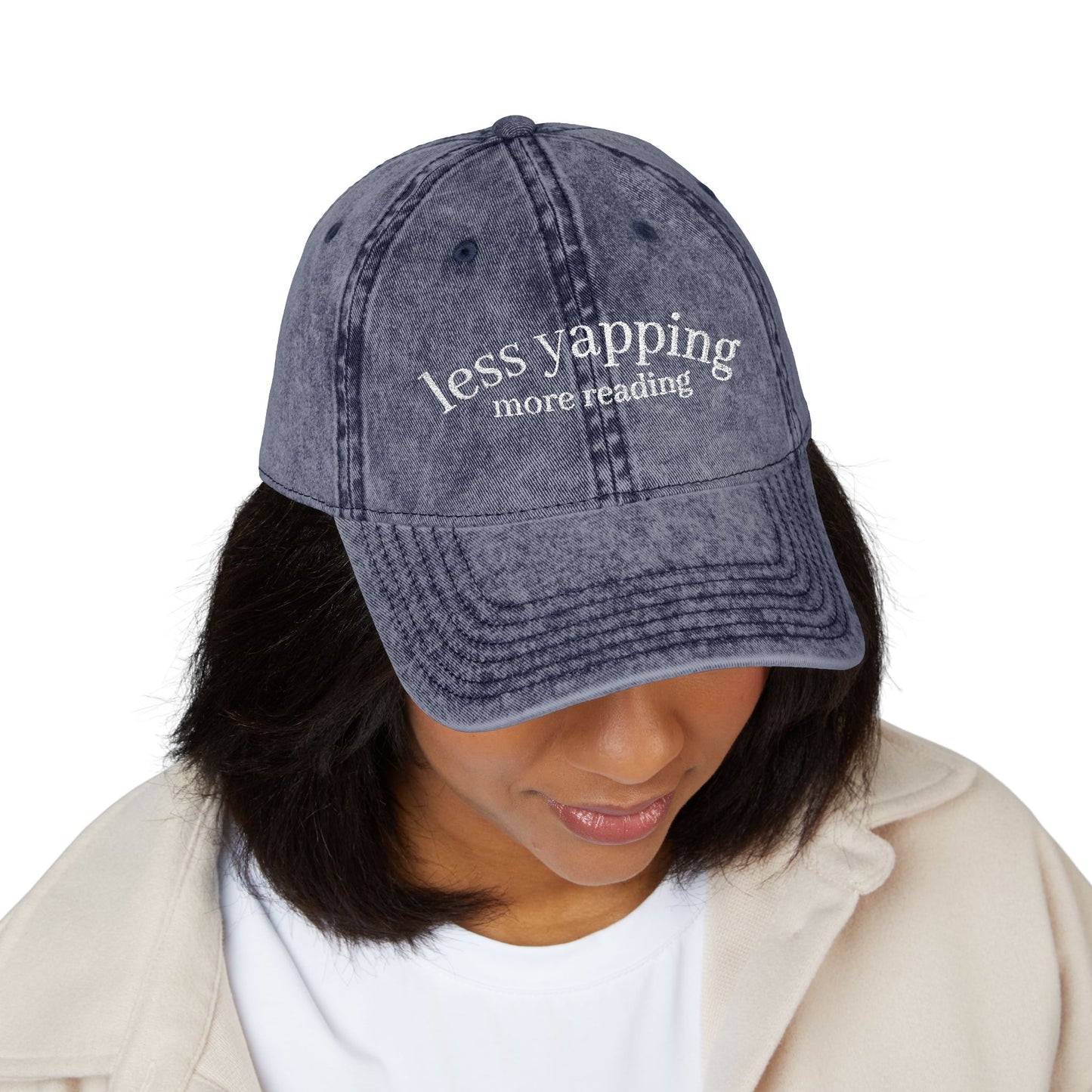 Less Yapping, More Reading - Vintage Cap