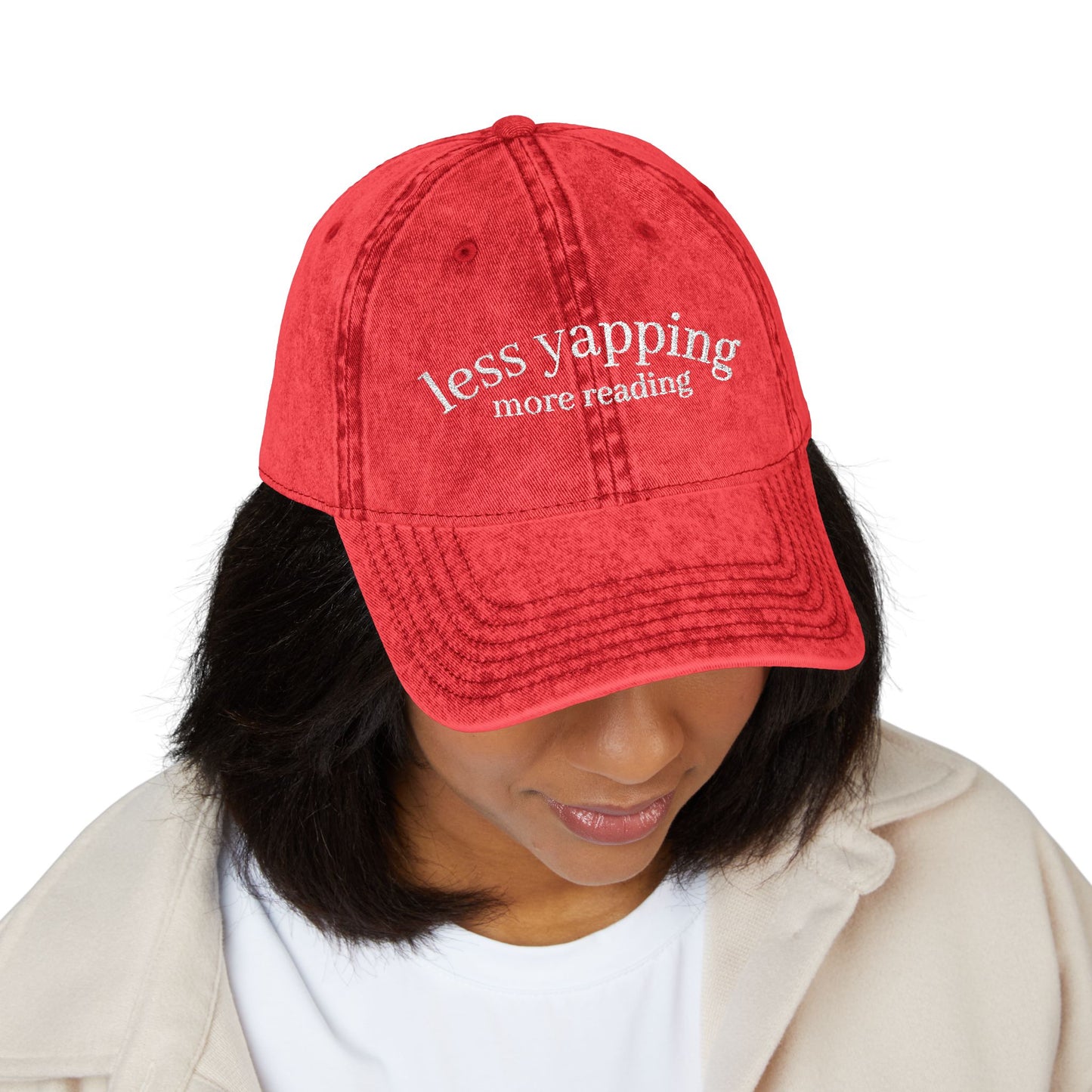 Less Yapping, More Reading - Vintage Cap