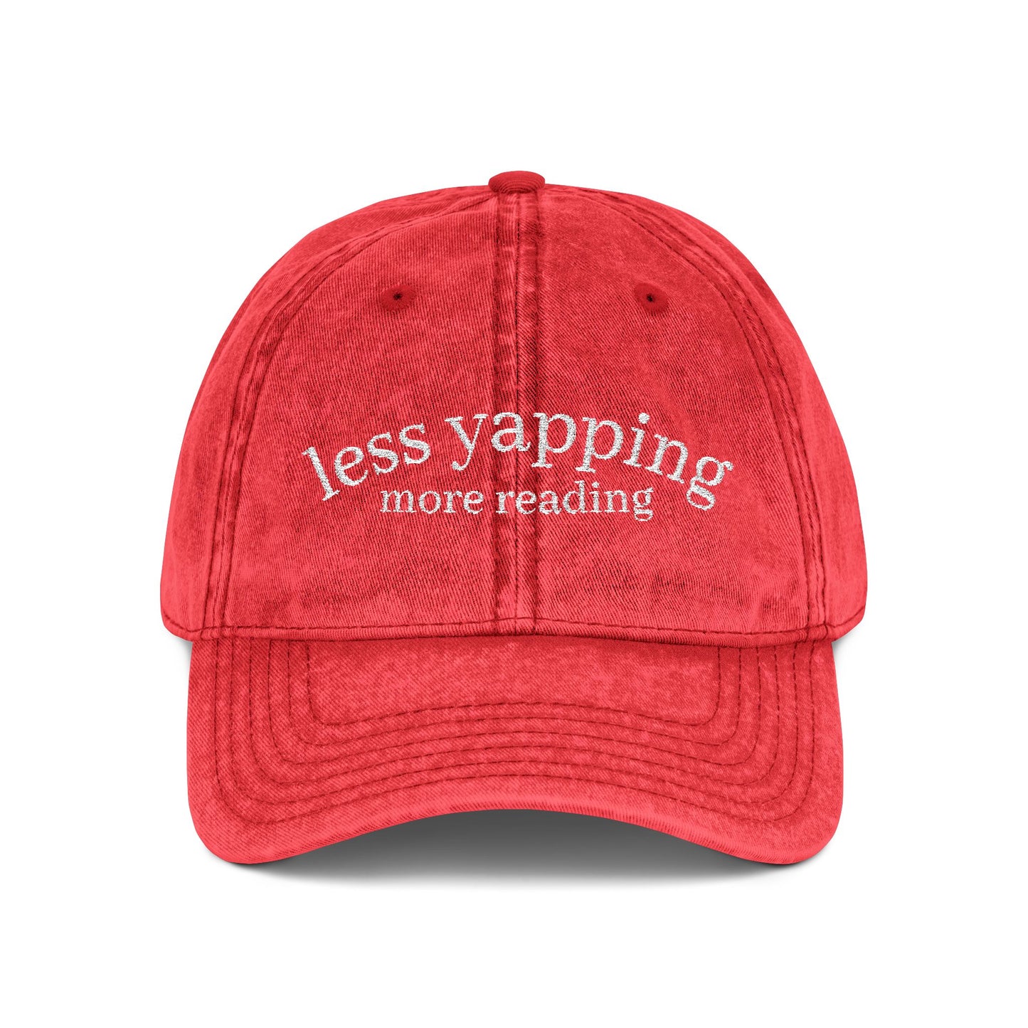 Less Yapping, More Reading - Vintage Cap