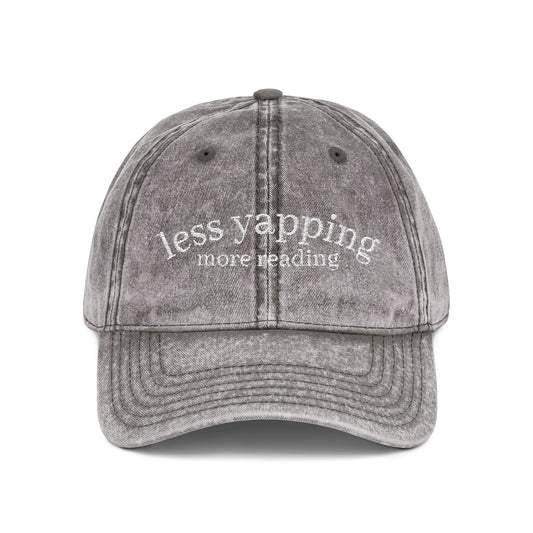 Less Yapping, More Reading - Vintage Cap