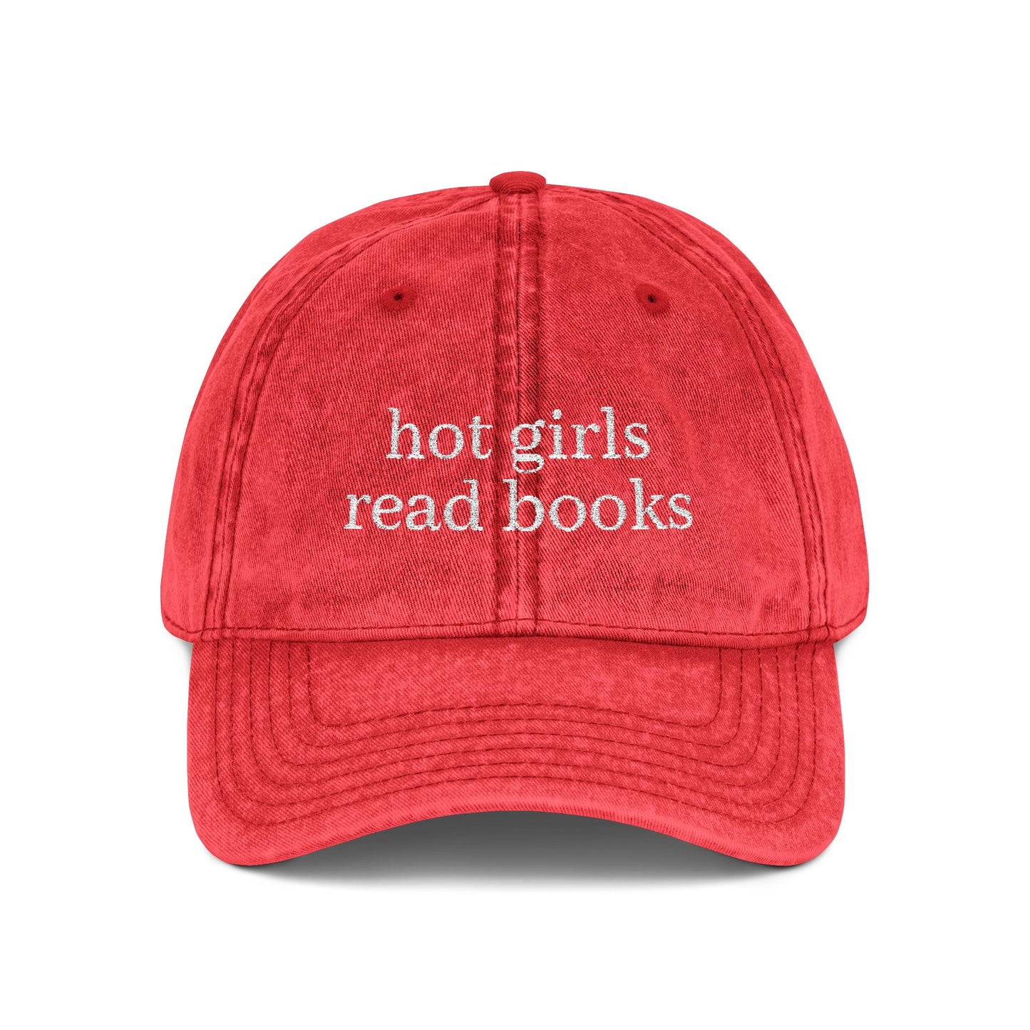 Vintage Embroidered Cap - Hot Girls Read Books