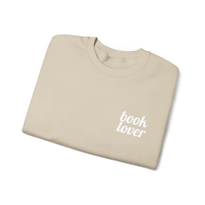 Book Lover Embroidered Sweatshirt | White Threads