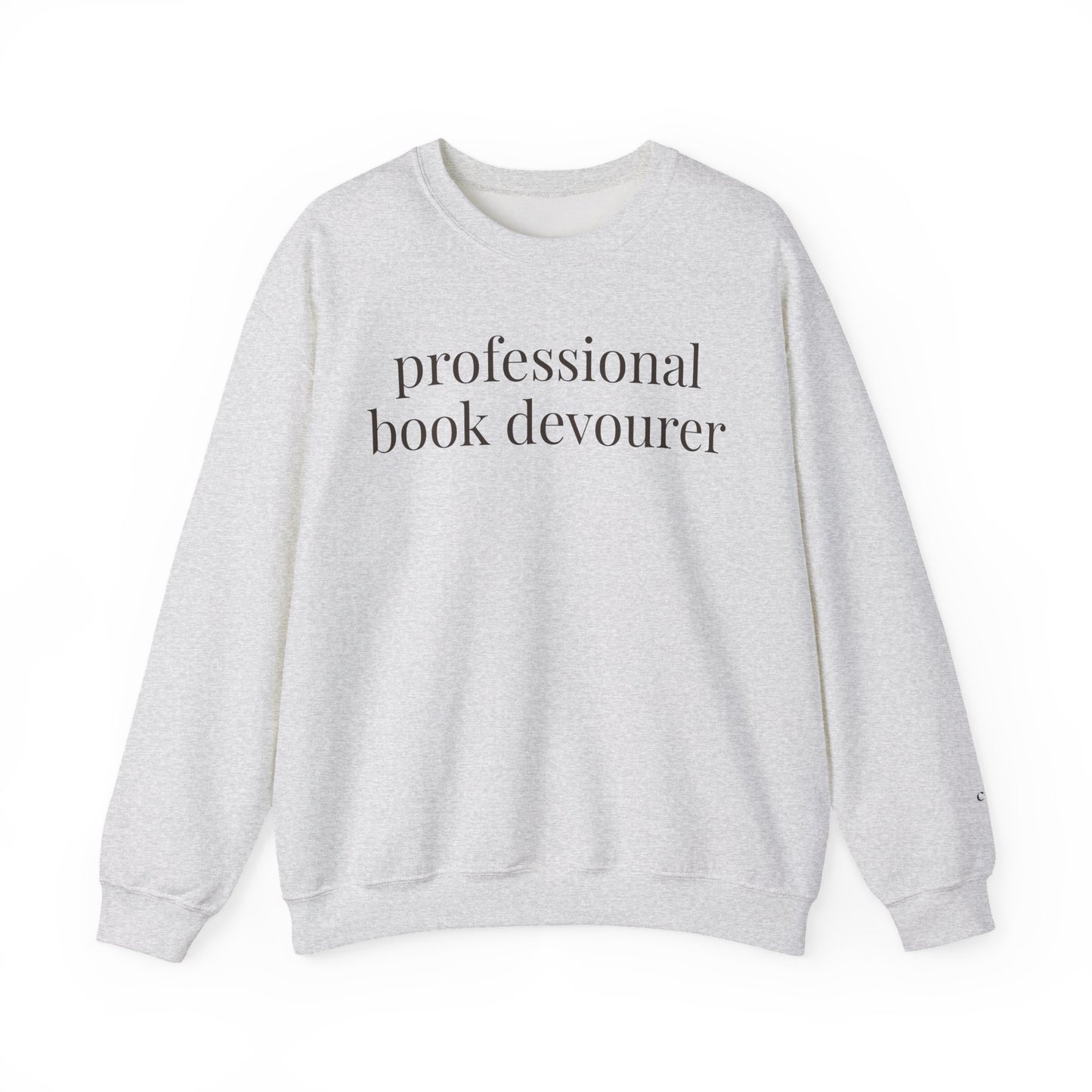 professional book devourer | reader core crewneck