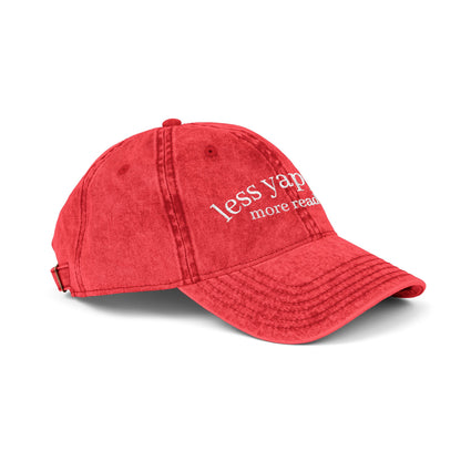 Less Yapping, More Reading - Vintage Cap