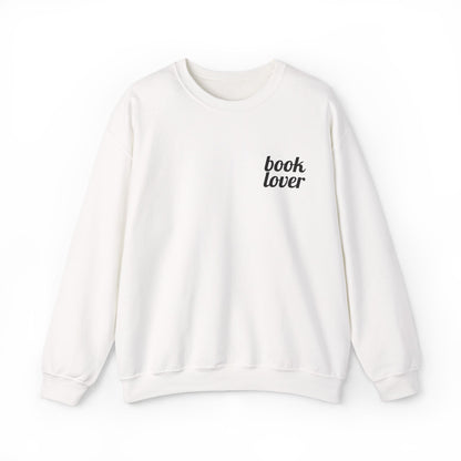 Book Lover Embroidered Sweatshirt | Black Threads