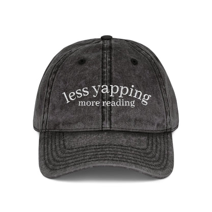Less Yapping, More Reading - Vintage Cap
