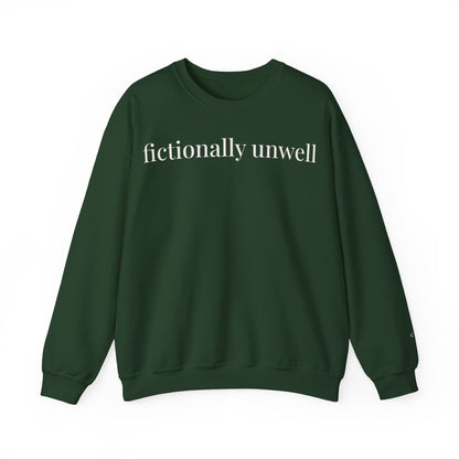 fictionally unwell | unhinged reader crewneck