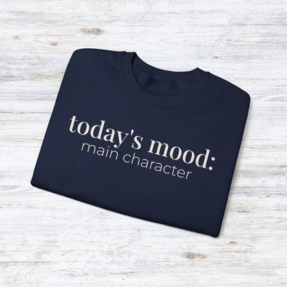 today’s mood: main character | reader aesthetic crewneck