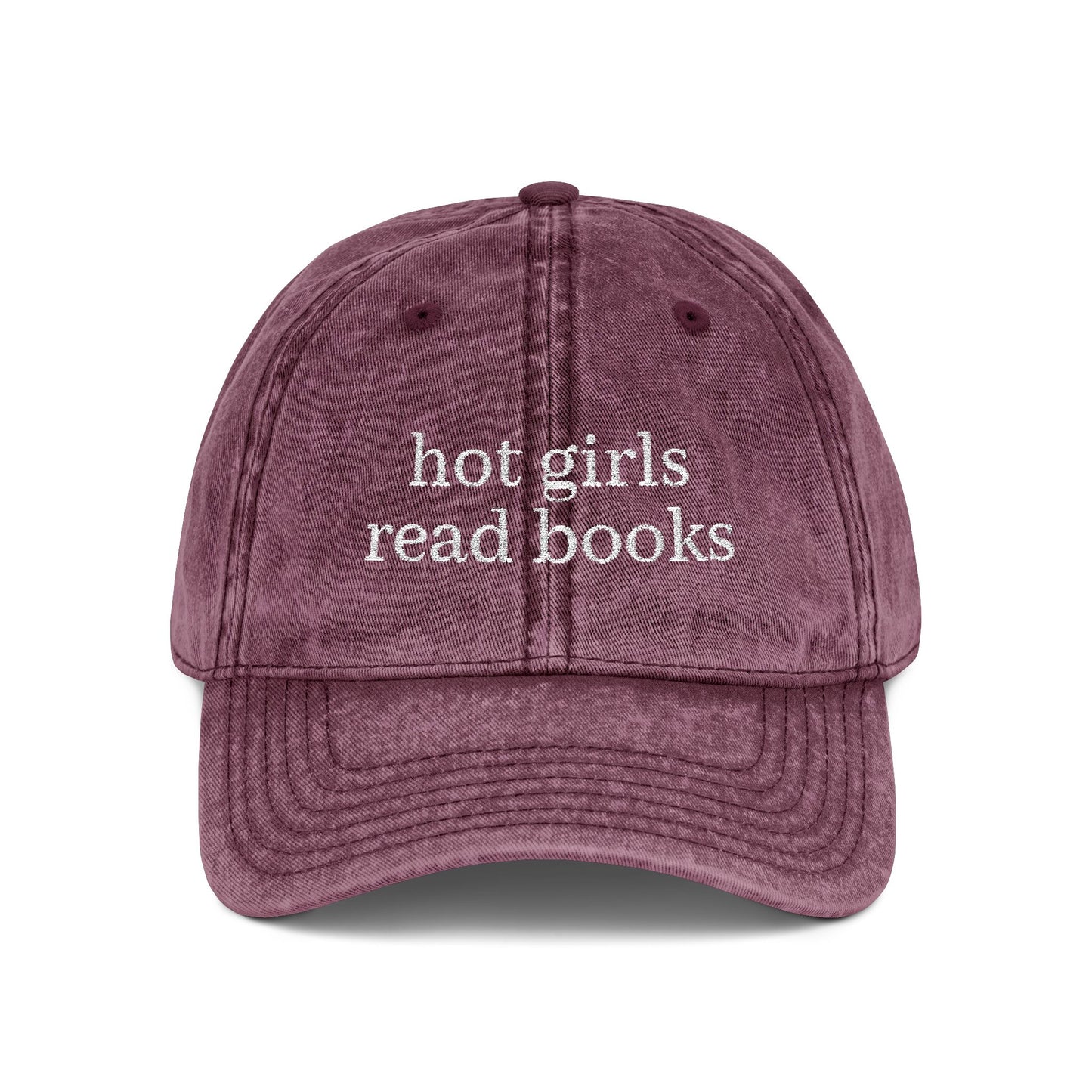 Vintage Embroidered Cap - Hot Girls Read Books