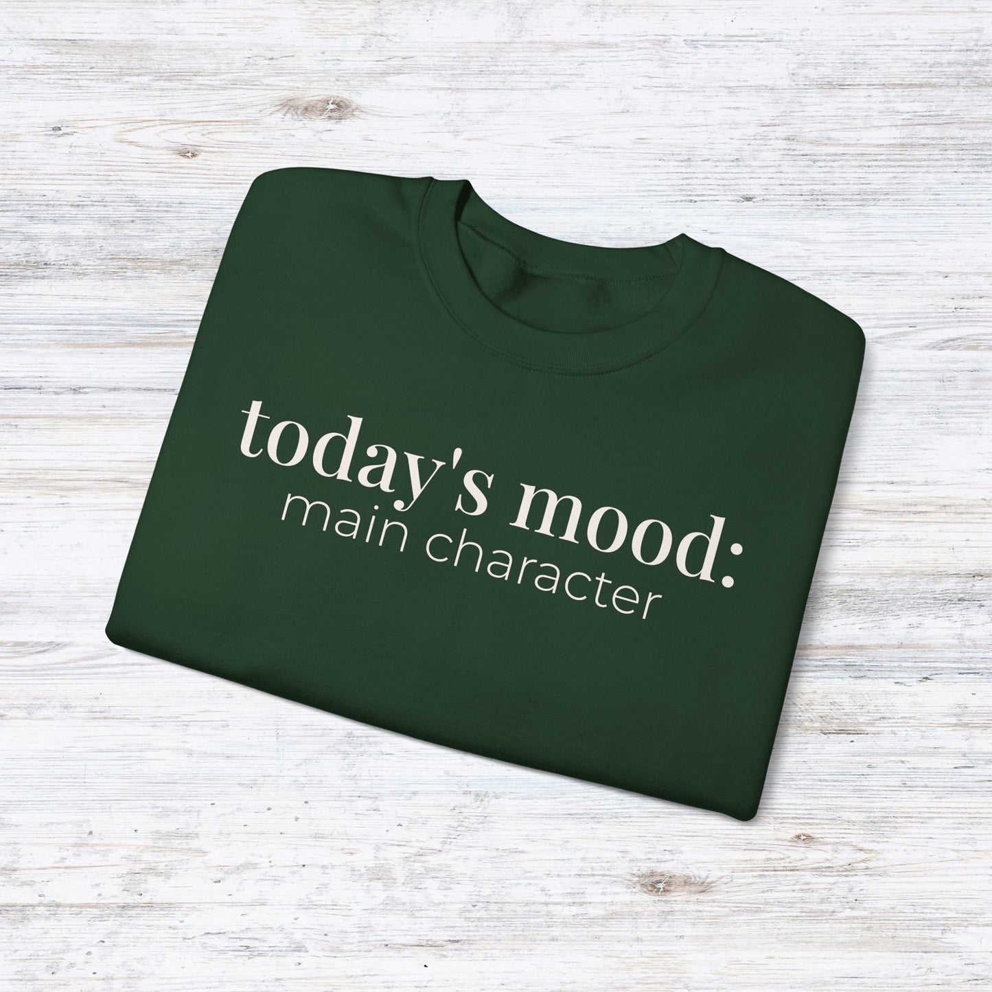 today’s mood: main character | reader aesthetic crewneck