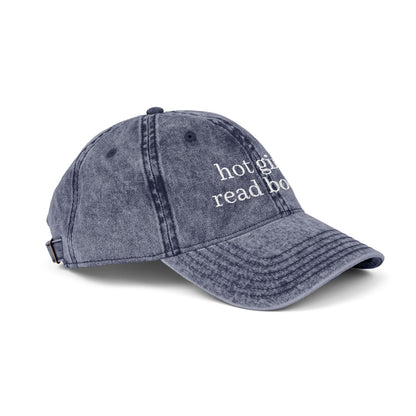 Vintage Embroidered Cap - Hot Girls Read Books