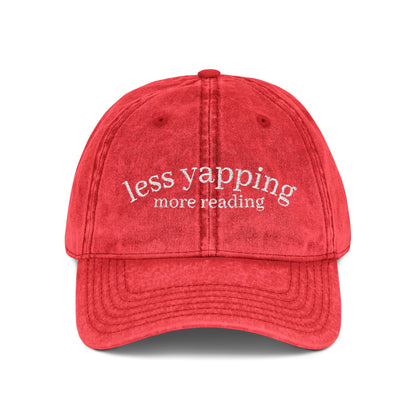 Less Yapping, More Reading - Vintage Cap