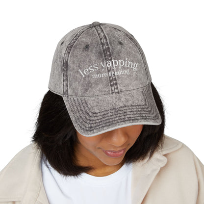 Less Yapping, More Reading - Vintage Cap
