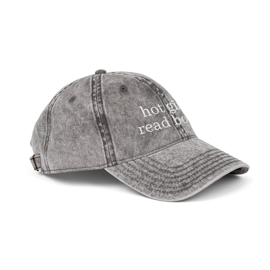 Vintage Embroidered Cap - Hot Girls Read Books