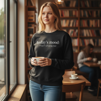 today’s mood: main character | reader aesthetic crewneck