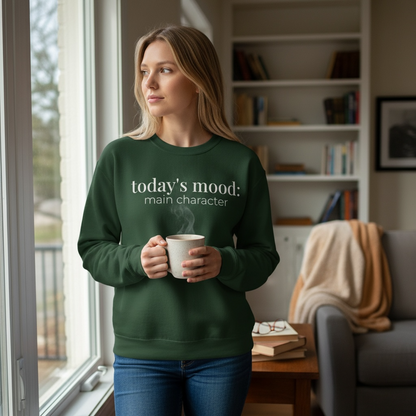 today’s mood: main character | reader aesthetic crewneck