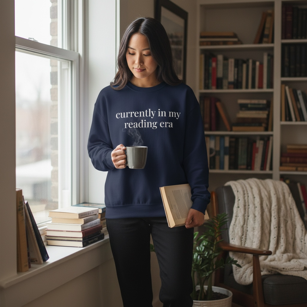 currently in my reading era | reader core crewneck