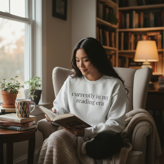 currently in my reading era | reader core crewneck