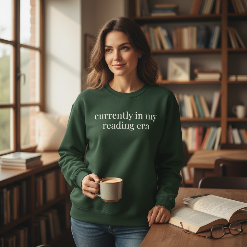 currently in my reading era | reader core crewneck